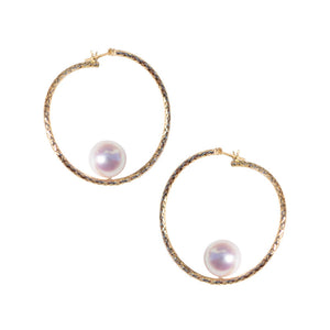 Foop pearl pierced earrings*5weeks