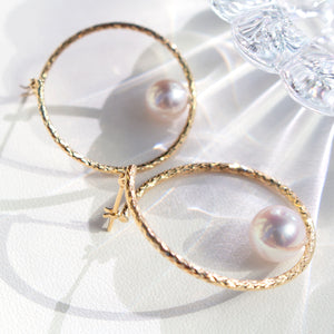 Foop pearl pierced earrings*5weeks